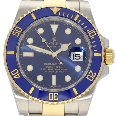 Preowned Rolex Submariner 116613LB 2016 Watch