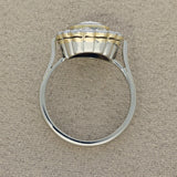 Pre-owned 18ct White Gold Old Cut Diamond 1.20ct Halo Cluster Cocktail Ring
