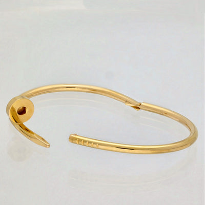 Pre-owned 18ct Yellow Gold Cartier Just Un Clou Bracelet Size 18