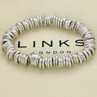 Pre-loved Links of London Silver Medium Sweetie Bracelet, 5010.1010 #1