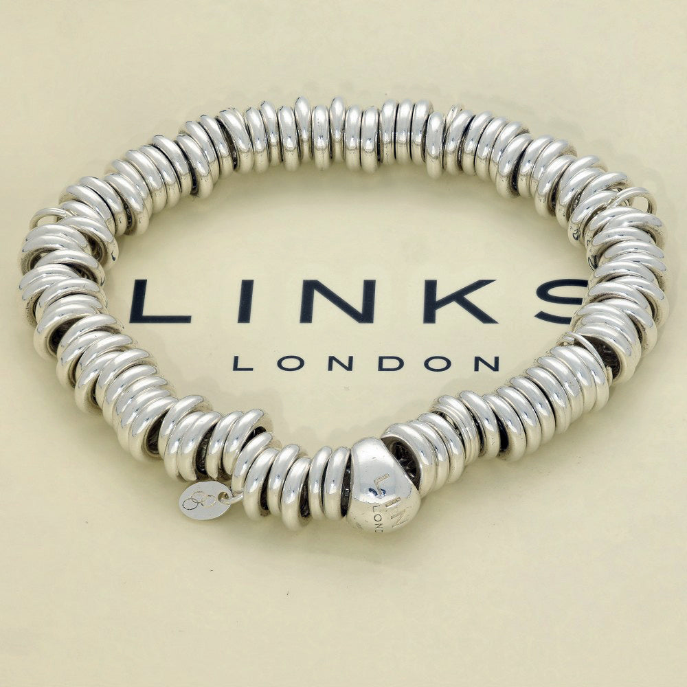 Pre-loved Links of London Silver Medium Sweetie Bracelet, 5010.1010 #2