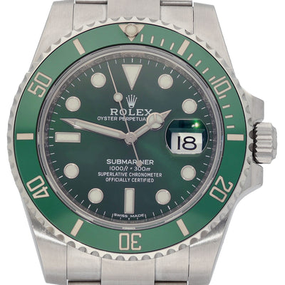 Pre-owned Rolex Submariner "Hulk" 116610LV 2018 Watch