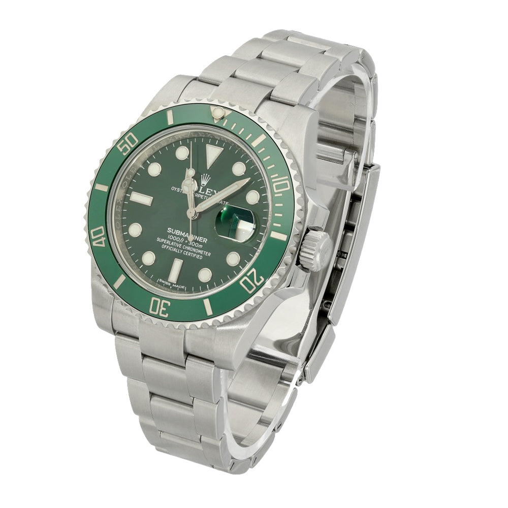 Pre-owned Rolex Submariner "Hulk" 116610LV 2018 Watch