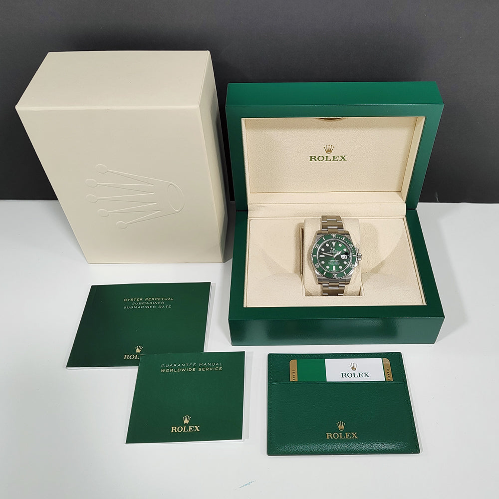Pre-owned Rolex Submariner "Hulk" 116610LV 2018 Watch