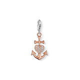 Thomas Sabo Silver Rose Gold Plated Faith, Love, Hope Charm 0929-416-14