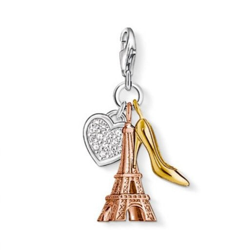 Thomas Sabo Eiffel Tower & Shoe 'Love Paris' Charm 0936-425-14