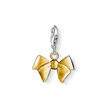 Thomas Sabo Silver Yellow Gold Plated Bow Charm 0964-413-12