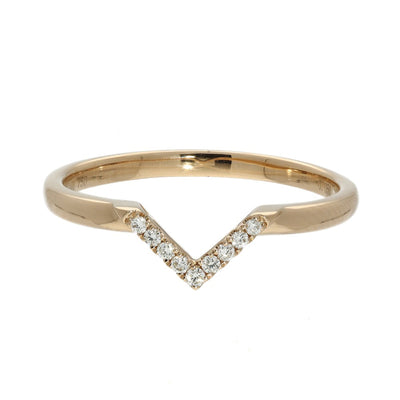 18ct Rose Gold Diamond Wishbone Eternity Ring | Gold Arts Brighton ...
