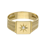 Vintage 18ct Yellow Gold Square Signet Ring c.1930