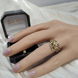 Pre-owned 18ct Yellow Gold Gem Set Panther Ring