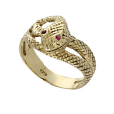Pre-owned 9ct Yellow Gold Snake Ring