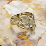 Pre-owned 9ct Yellow Gold Snake Ring