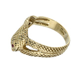 Pre-owned 9ct Yellow Gold Snake Ring