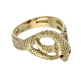 Pre-owned 9ct Yellow Gold Snake Ring