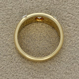 Antique 18ct Yellow Gold Old Cut Diamond & Pearl Gypsy Ring c.1891