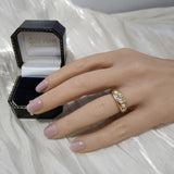 Antique 18ct Yellow Gold Old Cut Diamond & Pearl Gypsy Ring c.1891