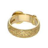 Antique 18ct Yellow Gold Patterned Buckle Ring c.1909
