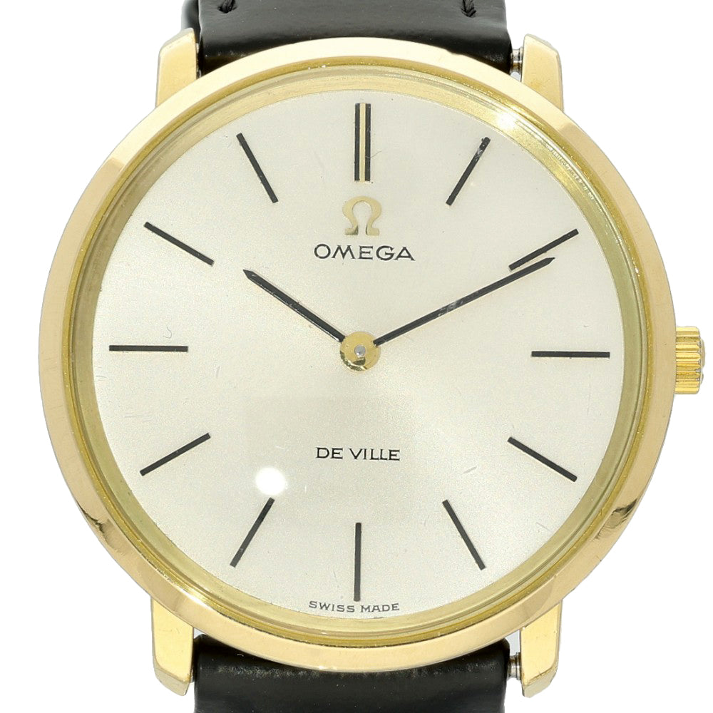 Pre-owned 33mm Omega De Ville Gold Plated Manual Wind Vintage Watch