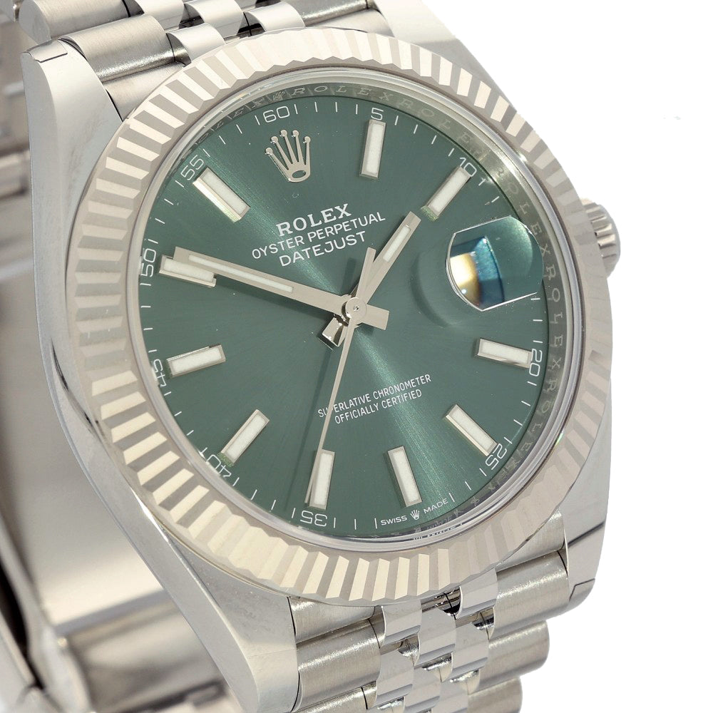 Pre-owned Rolex Date-Just 41mm 126334 2025 Watch Full Set