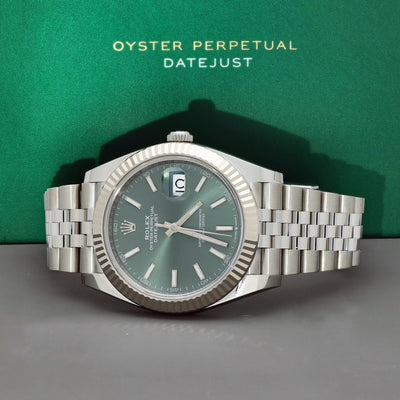 Pre-owned Rolex Date-Just 41mm 126334 2025 Watch Full Set