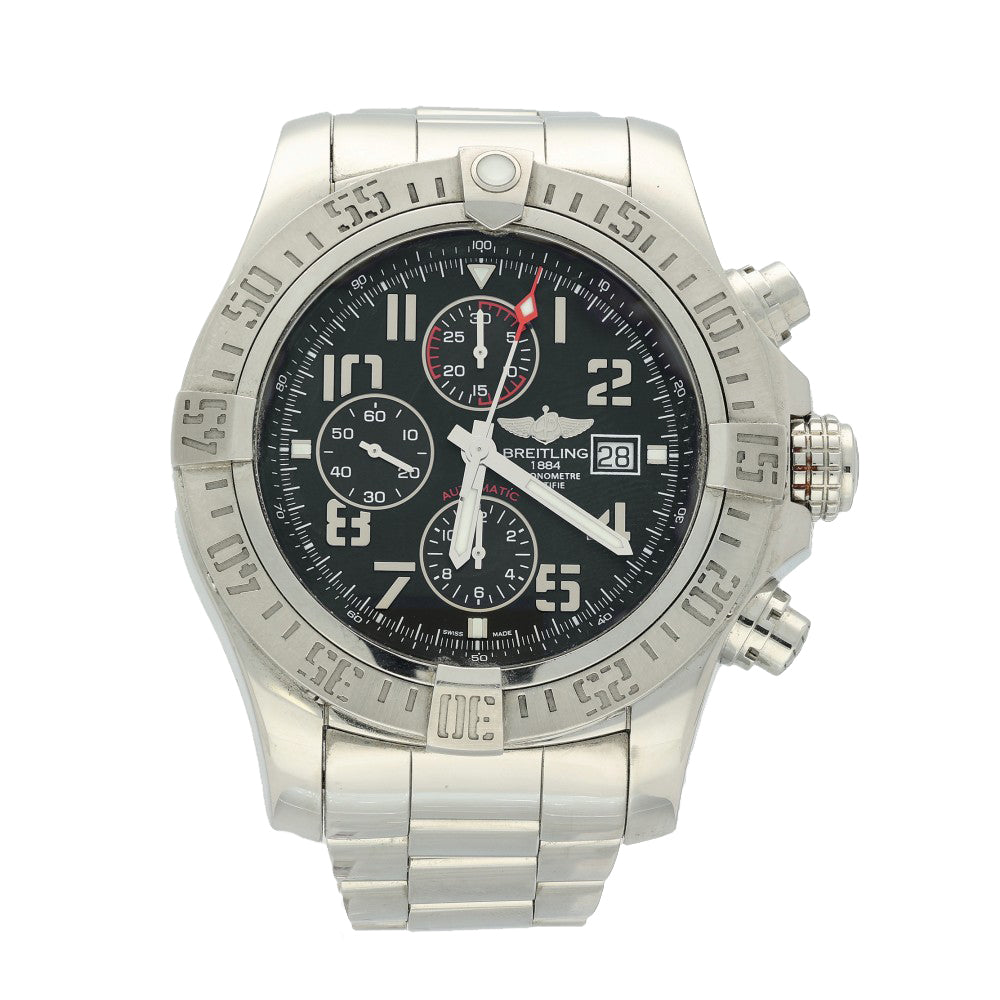 Pre-owned Breitling Super Avenger II 48mm A13371 Automatic Watch 2014