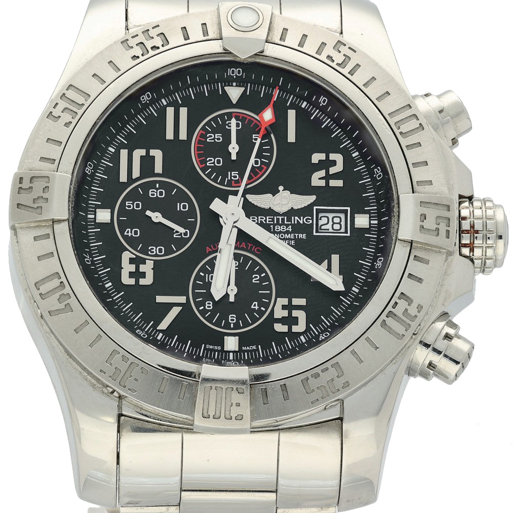 Pre-owned Breitling Super Avenger II 48mm A13371 Automatic Watch 2014
