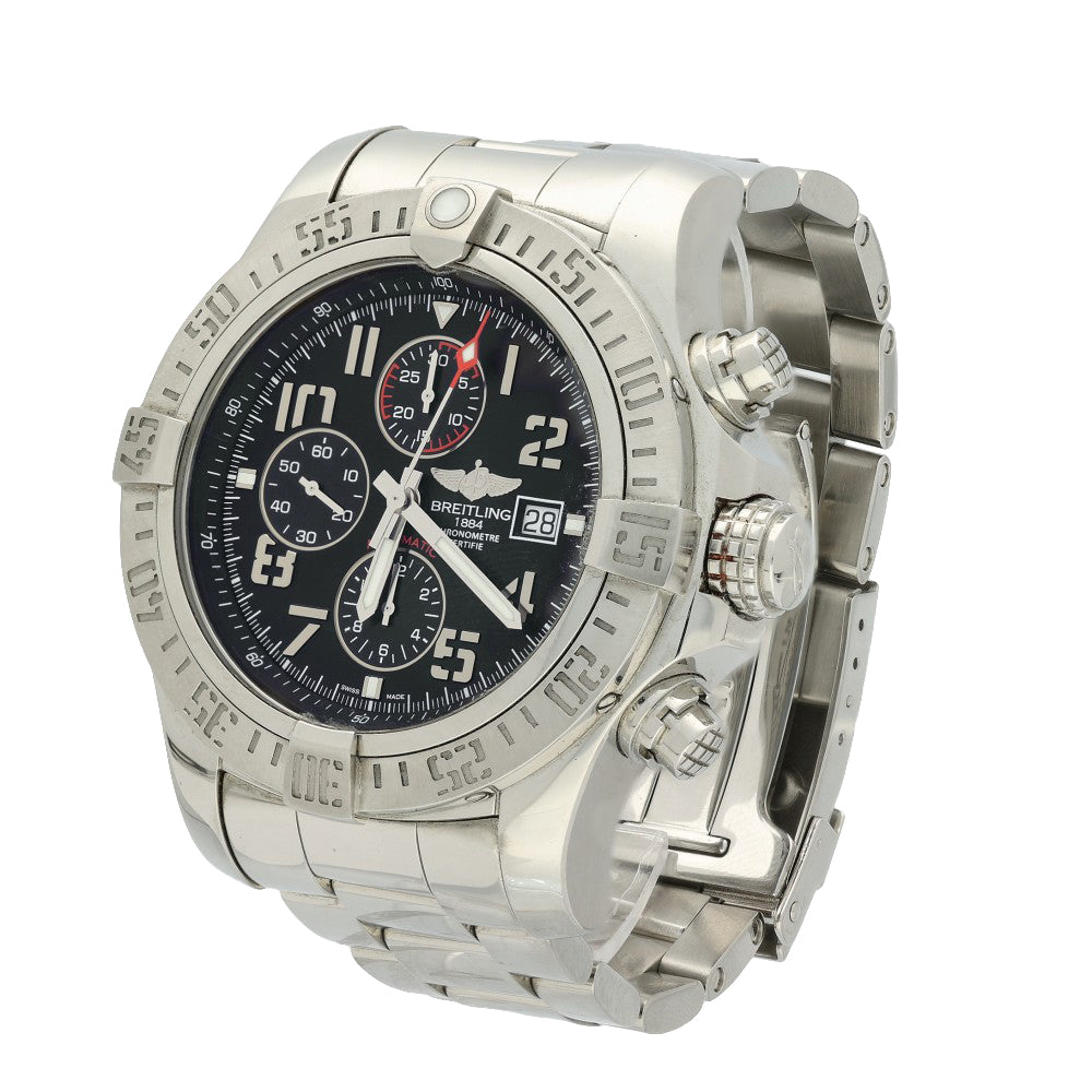Pre-owned Breitling Super Avenger II 48mm A13371 Automatic Watch 2014