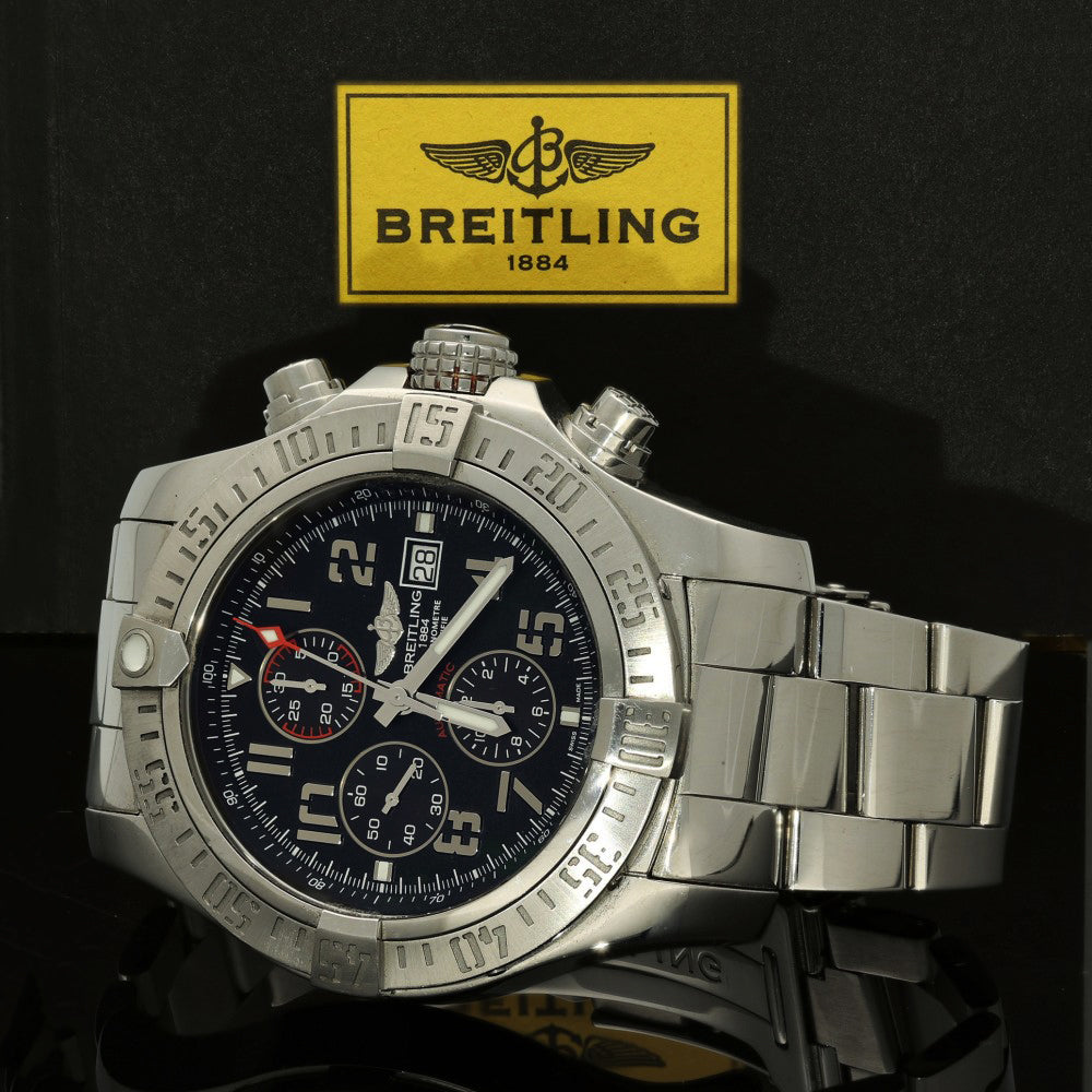 Pre-owned Breitling Super Avenger II 48mm A13371 Automatic Watch 2014