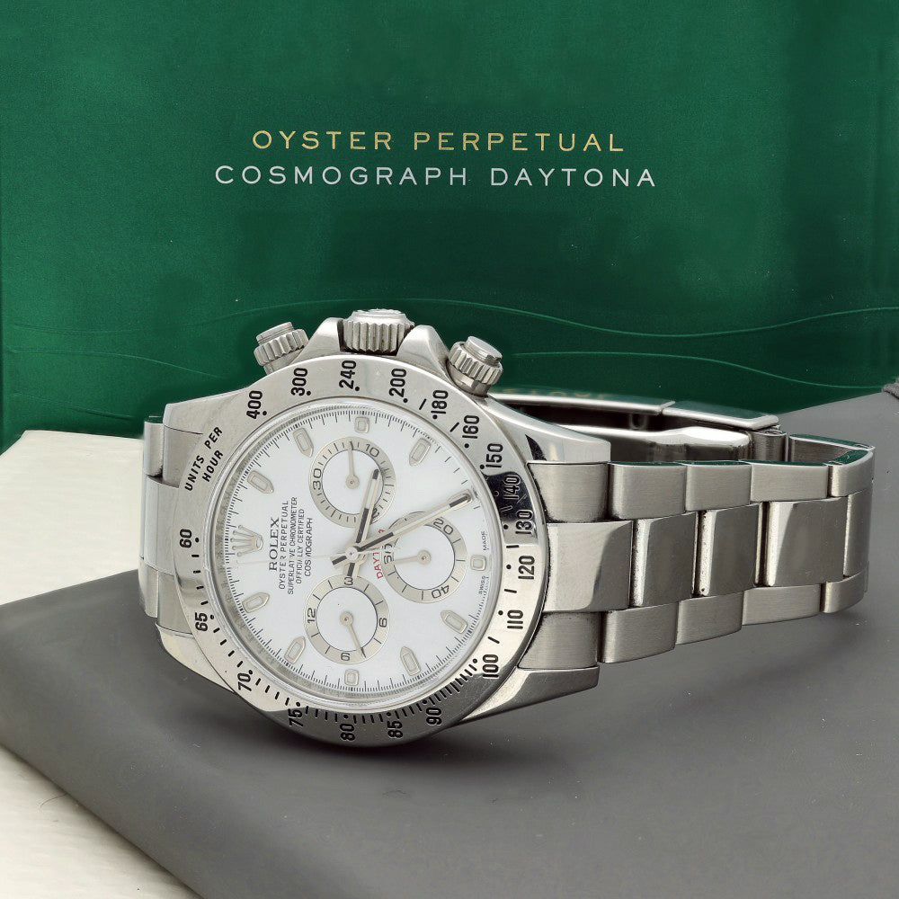 Pre-owned Rolex Daytona 116520 2014 Watch Full Set "APH Dial"