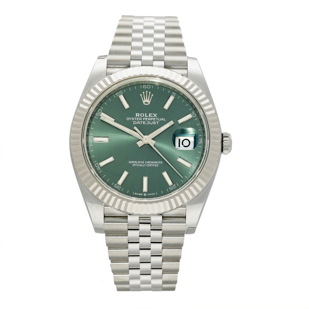Pre-owned Rolex Date-Just 41mm 126334 2025 Watch Full Set
