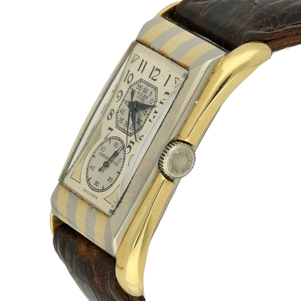 Pre-Owned Rolex Prince "Tiger Stripe" Vintage Doctor's Dial Ref 52037 Watch Only