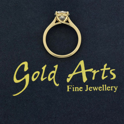 18ct Yellow Gold Laboratory-Grown 2ct Diamond Solitaire Engagement Ring