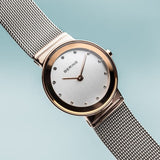Bering Classic 26mm Stainless Steel Quartz Milanese Bracelet Watch 10126-066