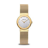 Bering Classic 22mm Gold PVD Stainless Steel Quartz Milanese Bracelet Watch 10122-334