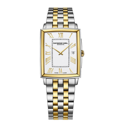 Raymond Weil Toccata Men’s Rectangular Two-Tone Quartz Watch, 5425-STP-00308