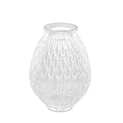 Lalique Plumes Small Vase - Clear Crystal - 10758200