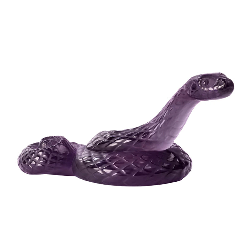 Lalique Snake Head Up - Dusk Purple Crystal - 10818400