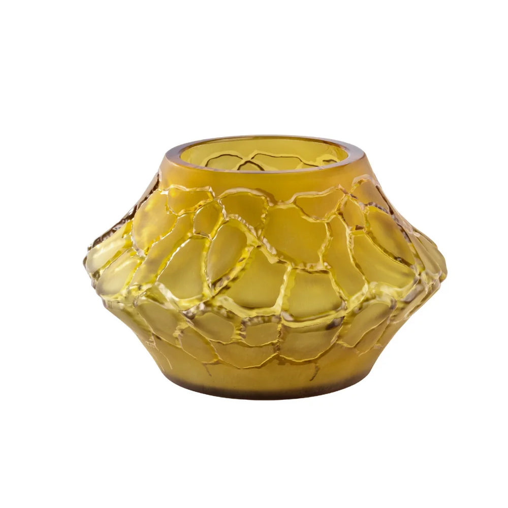 Lalique Caldera Small Vase Votive  - Canyon Crystal 10829600