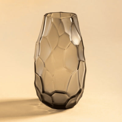 Lalique Silex Small Vase - Grey Crystal 10846300