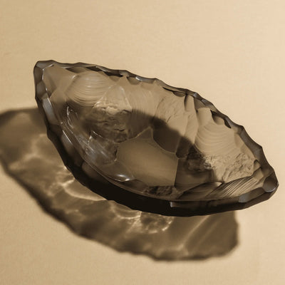 Lalique Silex Bowl Small Size - Grey Crystal 10847500