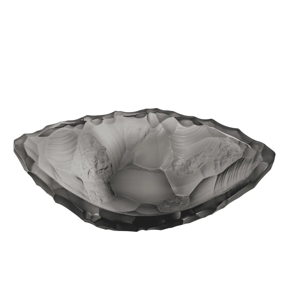 Lalique Silex Bowl Small Size - Grey Crystal 10847500