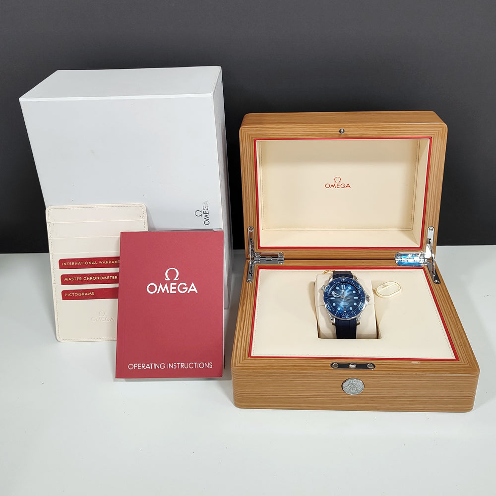 Pre-Owned OMEGA Seamaster 210.32.42.20.03.002 2024 "Summer Blue" Watch