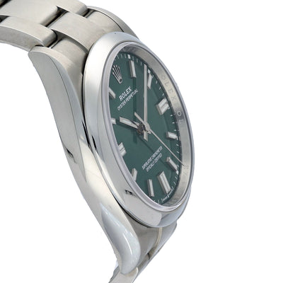 Pre-owned Rolex Oyster Perpetual 36mm Forest Green Dial 2022 126000 Watch