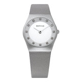 Bering Ladies 27mm Stainless Steel Crystal Set Milanese Bracelet 11927-000 Watch