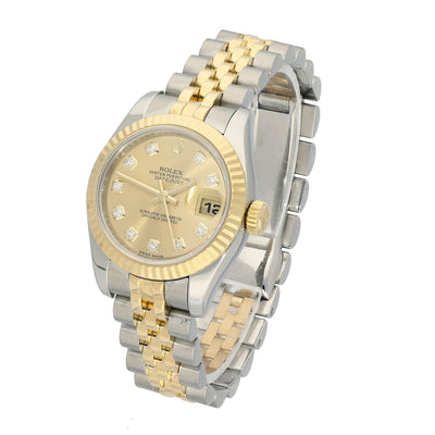 Pre-owned Rolex Ladies Datejust 179173 2014 Watch