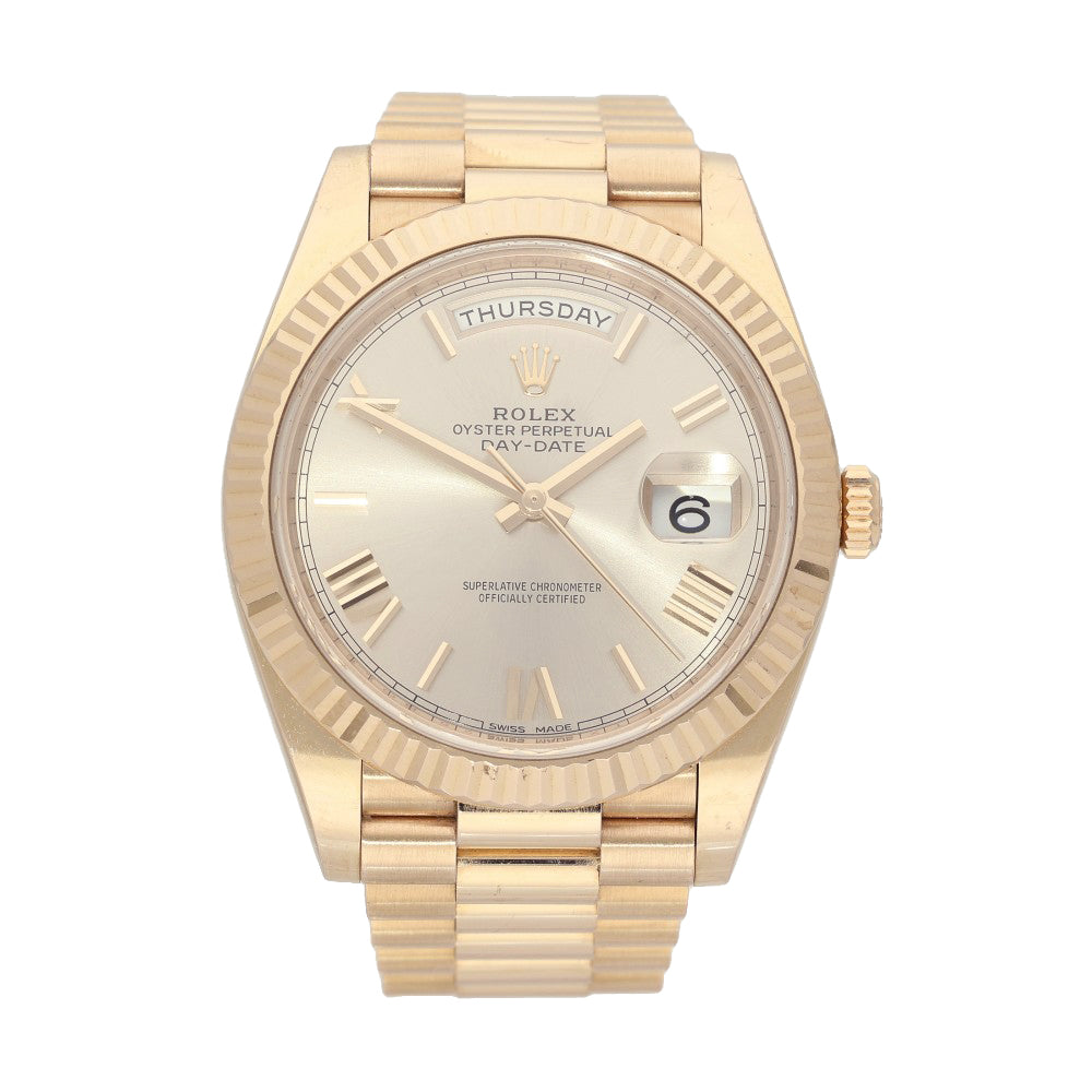 Pre-owned Rolex Day-Date 40mm "Sundust" 228235 2016 Watch