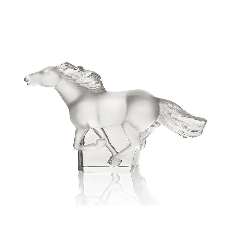 Lalique Kazak Horse Sculpture - Clear Crystal 1204800