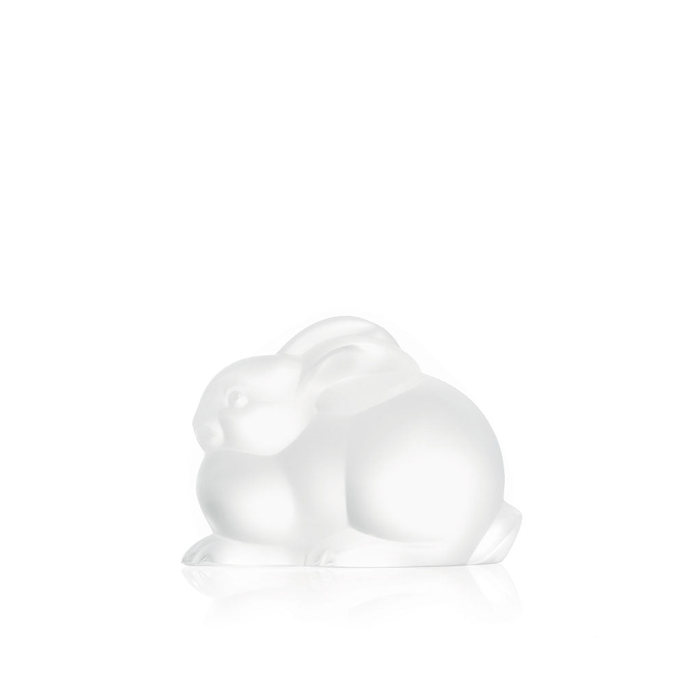Lalique Resting Rabbit Sculpture, Clear, 1210500