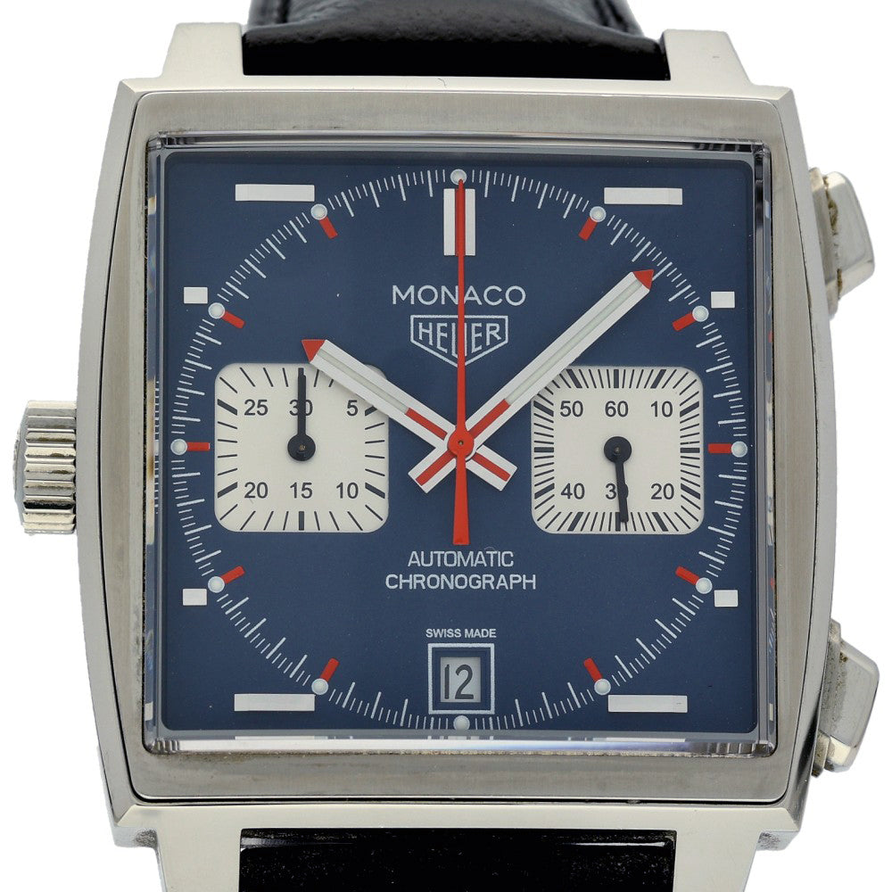 Pre-owned TAG Heuer Monaco Steve McQueen CAW211P Strap Watch