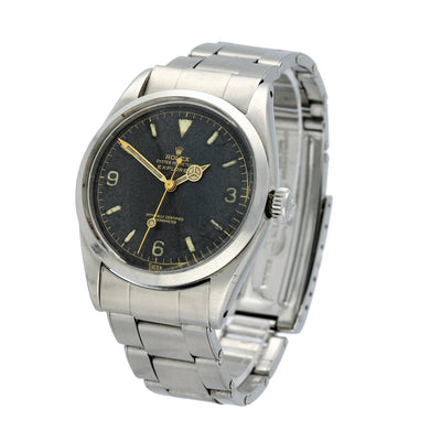 Pre-owned Rolex Explorer 6610 1955 "Red depth" watch